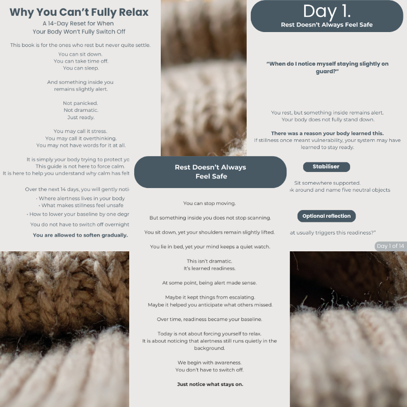 Why You Can’t Fully Relax A 14-Day Nervous System Reset for High-Functioning Adults